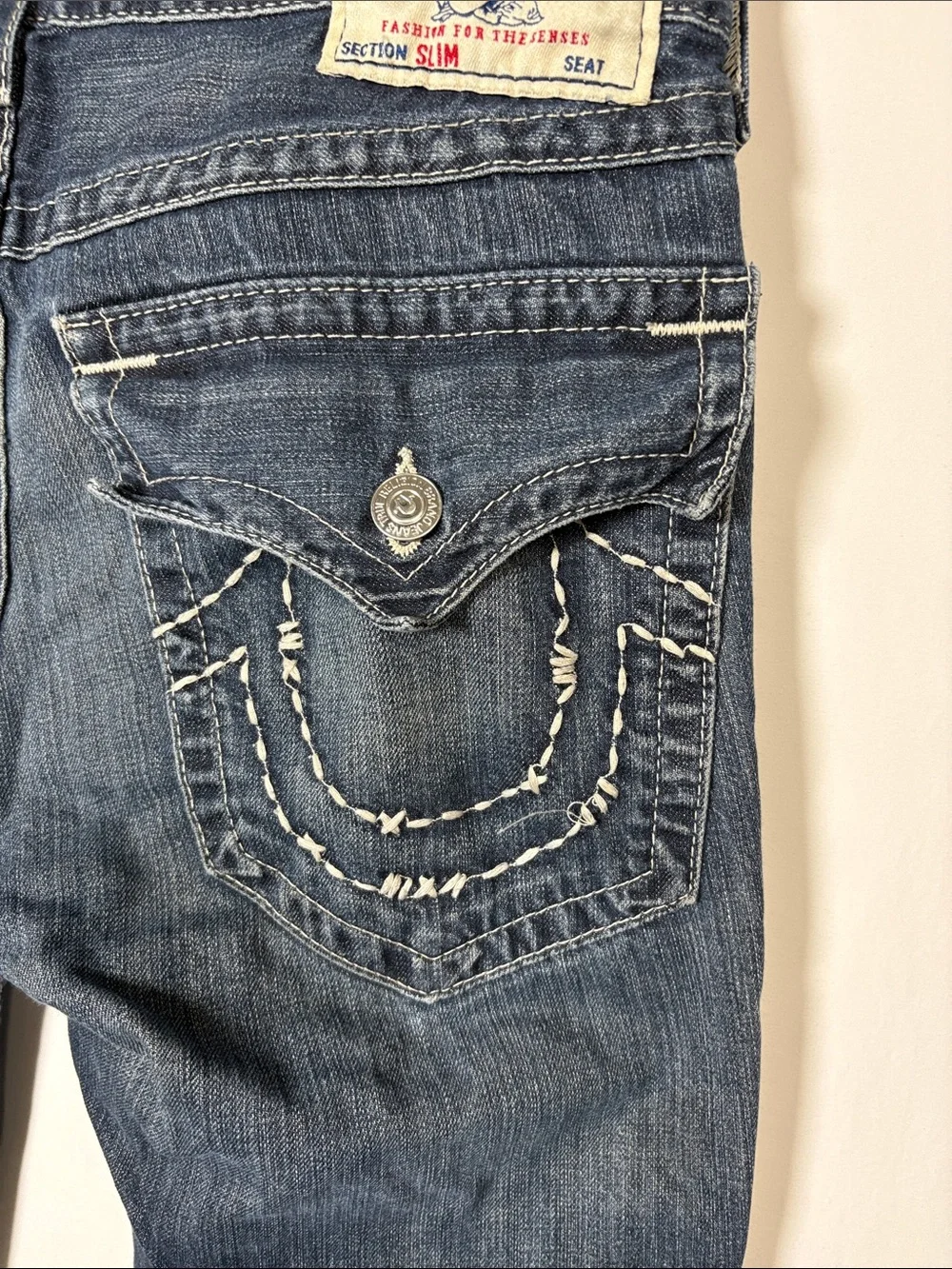 TRUE RELIGION Men's Slim Straight Jeans size 34